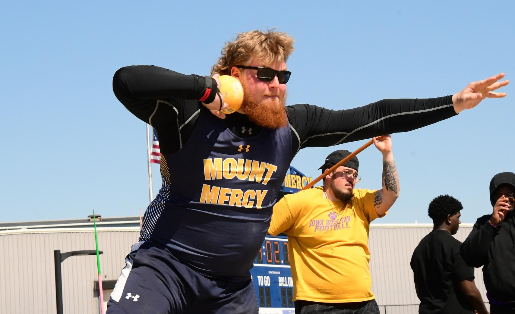 Mustangs finish top five in outdoor debut