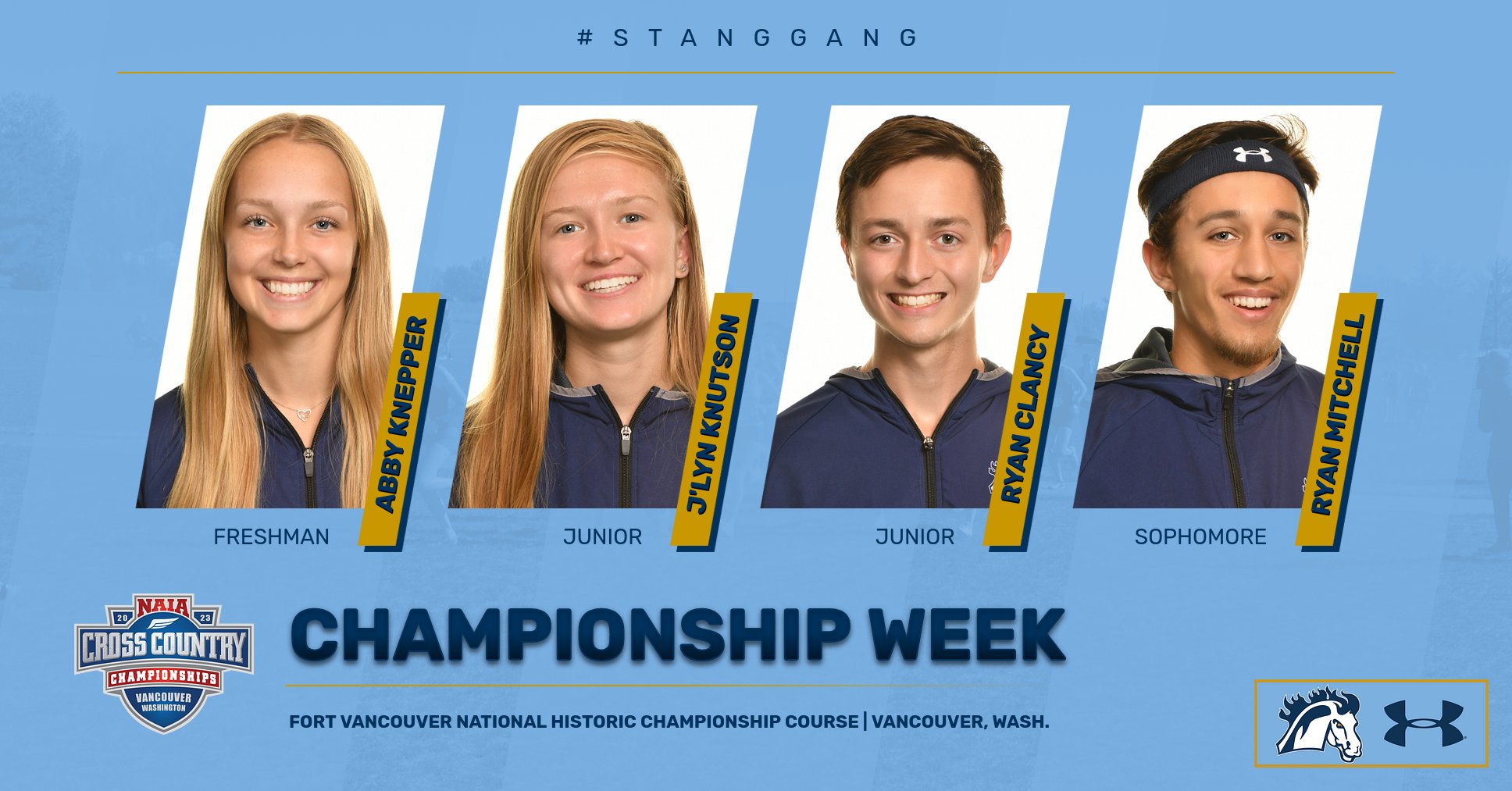 Mustang quartet competes at national championships